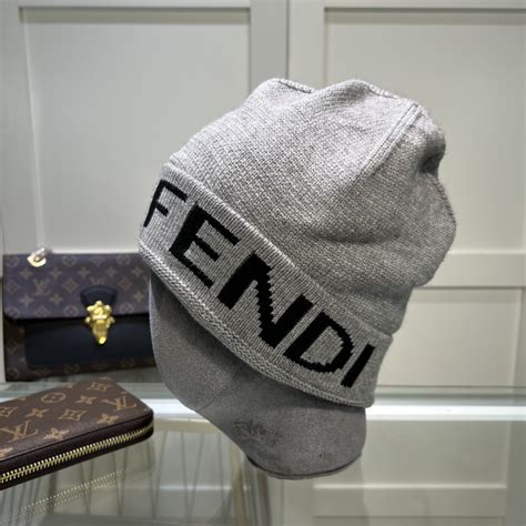 fendi beanie grey|fendi monster beanie.